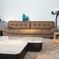 Современная домашняя гостиная мебель кожаные диваны